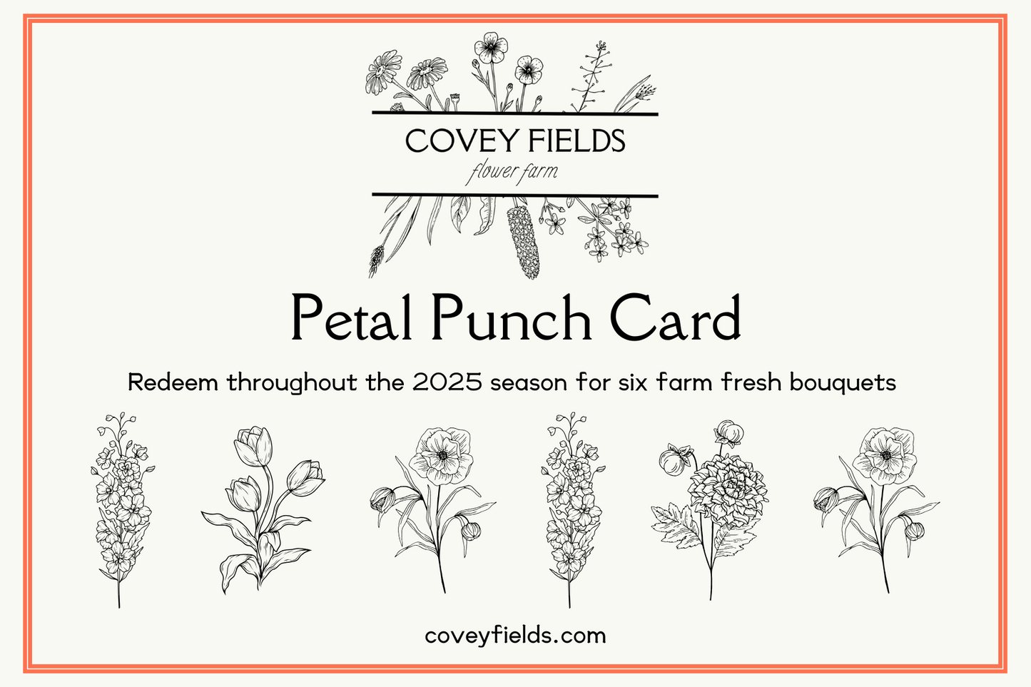Petal Punch Card (6 bouquets)