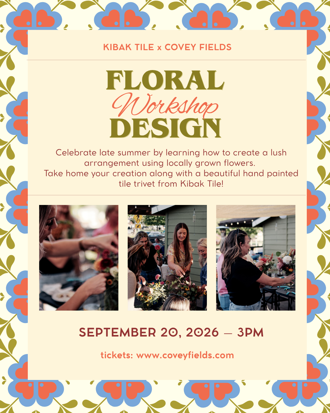 Floral Design Workshop with Kibak Tile