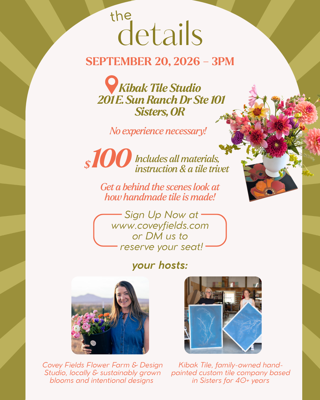 Floral Design Workshop with Kibak Tile